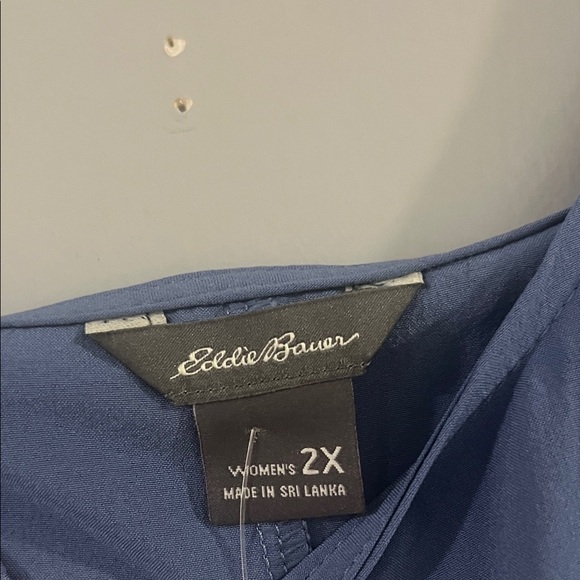 Eddie Bauer Light Blue Dress Size 2X - Picture 2 of 6